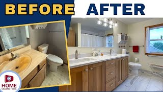 Before  After Remodels 2 Bathrooms Get a Fresh New Look [upl. by Sliwa]