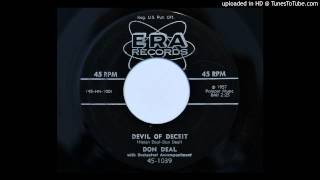 Don Deal  Devil Of Deceit Era 1039 1957 rockabilly [upl. by Nalrah]