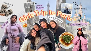 7 Day Girls Trip To PARIS vlog 🇫🇷✨ ft mridulsharmaa Manasimau AashiAdani [upl. by Attecnoc]