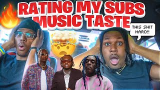 I RATED MY SUBSCRIBERS FAVORITE SONGS FROM 1 TO 10😳🔥 [upl. by Opportuna]