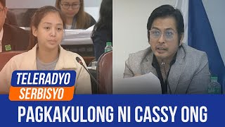 House quadcom to review Cassy Ongs detention at women’s jail in Mandaluyong  27 September 2024 [upl. by Bakerman]