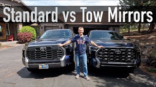 Tundra Standard Vs Oversized Tow Mirrors [upl. by Cooperstein]