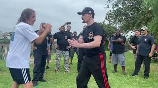 PFSVFS Sifu Paul Vunak Explains the Cross Elbow Trap with Carl Dragon VanMeter [upl. by Harod]