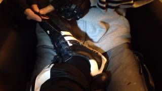 Gangster 24  cuts off my ADIDAS Sneaker [upl. by Winchester792]