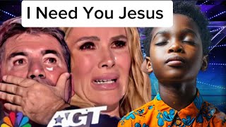 Simon Cowell Cries when the singer sings Emotionally quotI need you Jesusquot  AUDITION  AGT 2024 [upl. by Oruntha]