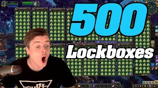 WoW 92 Opening up 500 LOCKBOXES [upl. by Nywled]