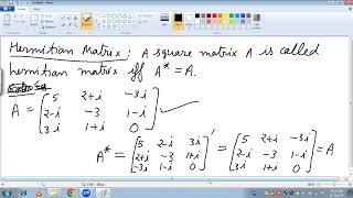 Hermitian and Skew Hermitian Matrices unit 1 [upl. by Lauber]