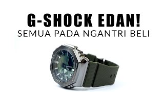 ORANGORANG PADA ANTRE BELI CASIO GSHOCK GM2100B3A [upl. by Annaiek]