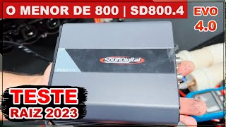 Módulo Amplificador SounDigital SD8004 canais EVO 40  Teste Sonoro e de Potência 2023 [upl. by Laamaj]