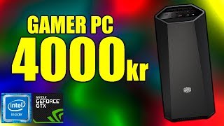 Byg en BILLIG GAMER PC til 4000kr Intel CPU GTX 1050 120GB SSD [upl. by Lainahtan]