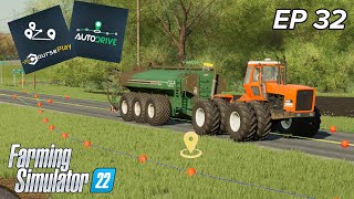 Fully AUTOMATED slurry spreading with CoursePlay amp Autodrive  Farmville NC  Episode 32  FS22 [upl. by Britteny]