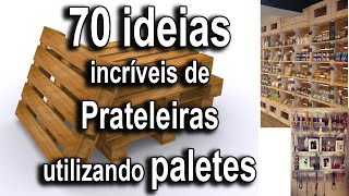 70 ideias incríveis de Prateleiras para uso geral utilizando paletes  Takenaka [upl. by Judd]