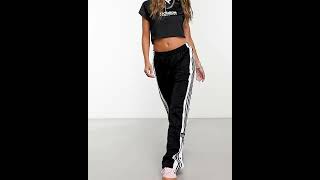 ADIDAS Originals Adibreak Side Popper TrackPants Black Women  Asos [upl. by Nelson242]