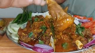 asmr eating mutton curryricesaladgreen chilliextra gravy muttoncurry BG Mukbanger [upl. by Aivonas490]