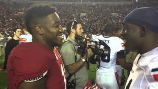 Alabama players celebrate 2014 Iron Bowl win [upl. by Renba]