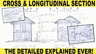 CROSS SECTION amp LONGITUDINAL SECTION DETAILED EXPLANATION [upl. by Block811]