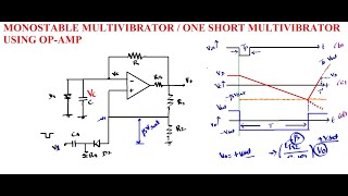 Monostable multivibrator  One short multivibrator [upl. by Tempest]