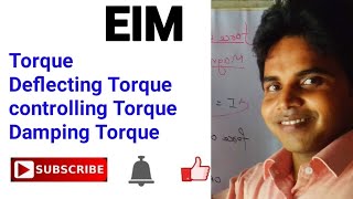 Lec 03Torque in analog type instrumentdeflecting controllingampdamping torqueEIM By jitendra sir [upl. by Allix]