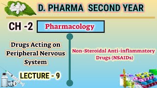 NonSteroidal Antiinflammatory drugs  NSAIDs  Ch3  L9  DPharm second year [upl. by Nednerb]