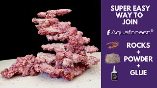 Easiest Way To Join Aquaforest Rocks To Create Aquascape  Hardscape [upl. by Klug]