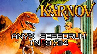 Karnov NES Any Speedrun in 934 [upl. by Ajssatan]