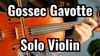 PRO Plays  Gossec Gavotte  Suzuki Book 1  Solo Violin [upl. by Sadella]