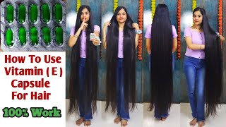 Vitamin E Capsule Benefits For LONG HAIR 🤫🔥 How To Use Vitamin E Capsule for HAIR GROWTH amp SKIN [upl. by Heber]