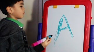 ABC phonics writing with color markers [upl. by Alyk]