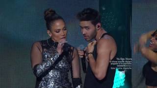 Prince Royce feat Jennifer Lopez  quotBack it Upquot Live at iHeartRadio Fiesta Latina Full HD [upl. by Watkin]