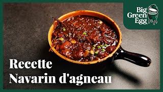 Navarin dagneau  Recette  Big Green Egg France [upl. by Elleinet472]