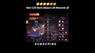 New CS Rank Season 28 Rewards 🤩 FF New eventfree fire new eventshortsff [upl. by Saticilef]