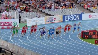 Championnats dEurope dathlétisme 2010 finale 4x100m homme  HD [upl. by Eugenie872]