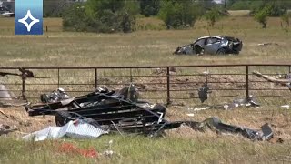 🇺🇸 Granizo gigante en Texas clima extremo  Noticias EstrellaTV [upl. by Solraced]