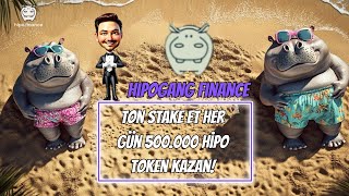 HipoGANG Defi TON stake et her gün 500000 Hipo token kazan bitcoin btc airdrop telegram [upl. by Ravilob]