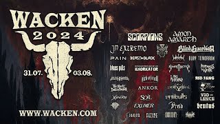 Drohnenshow Wacken Bandankündigung WOA 2024 [upl. by Joelie]