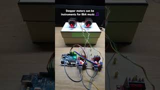 Playing Music Using Steppers steppers music 8bit electronics motor hobby megalovania [upl. by Jon360]