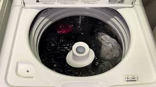 GE Top Load Washer GTW335 Deep Clean Cycle with Deep Rinse off Precise Fill Full Load [upl. by Kirstin]