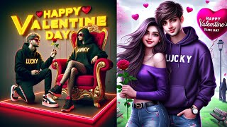 Trending Valentine Day🌹Couple T Shirt Name Video Editing 100 Viral  Valentine Day Video Editing [upl. by Jacobs174]