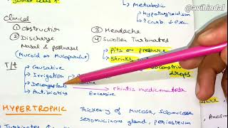 Chronic Rhinitis • Atropic Rhinitis  Hindi  ENT [upl. by Bohun]