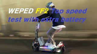 2023 New Electric Scooter WEPED FF2S 84V 60a Max Speed 1106kmh 69MPH [upl. by Yenterb6]