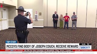 McCoys talk to WKYT after receiving reward money for finding Joseph Couch’s body [upl. by Atiuqan]