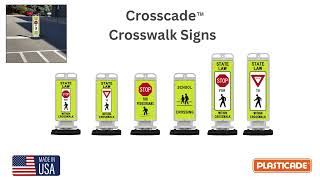 Crosscade Pedesetrian Crosswalk Sign [upl. by Sidoon]