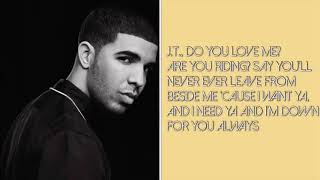 In my feelingsdrake lyrics clean version [upl. by Lamek]