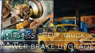 19541955 Chevy truck firewall mount power brake booster master cyl installation 4753 similar [upl. by Jenesia]