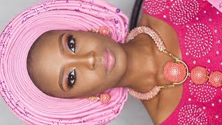 HOW TO TIE NIGERIAN BRIDAL GELE [upl. by Tessy922]