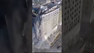 Tower block implosion [upl. by Ackerley]