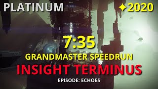 Insight Terminus  Grandmaster Speedrun Platinum 735  Destiny 2 PS5 [upl. by Collier]