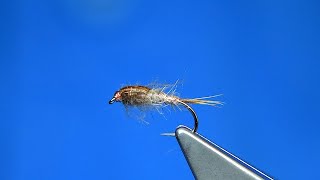 Tying a Copper Hares Ear Nymph by Davie McPhail [upl. by Spevek133]