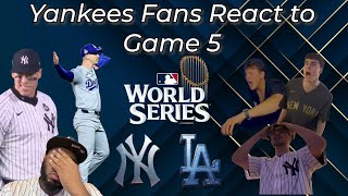 Yankees Fans React to Game 5 of the World Series  5th Inning Collapse [upl. by Lindo827]