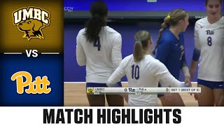 UMBC vs Pittsburgh Match Highlights  2024 ACC Volleyball [upl. by Fosdick197]